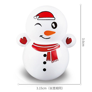 Şeker yumurta yeni tasarım yılbaşı hediyeleri Mini roly-poli oyuncak kardan adam plastik Daruma bebek Fidget Tumbler oyuncaklar - Product Image 4