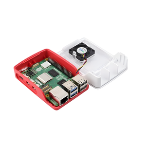 Offizielles Raspberry Pi 5 Gehäuse in rot-weißer ABS-Schale mit Netzteil - Product Image 1