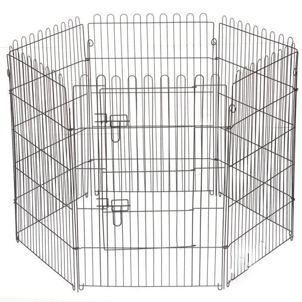 Parc Portable pour animaux de compagnie 6 panneaux 8 panneaux chien chat cochon d'inde lapin Cage clôture cour