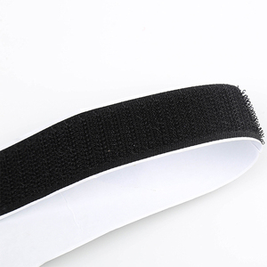 Heavy Duty Black Nylon Gancho e <span class=keywords><strong>Loop</strong></span> Fastener Rolo Auto Adesivo Fita Adesiva para Fixação de Janela Molduras Carpetes Carro