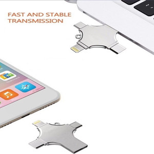 OEM徽标4合1 Usb 3.0闪存驱动器OTG笔式驱动器Pendrive 32Gb 64gb闪存磁盘128Gb 1 tb 2 tb u盘 - Product Image 6