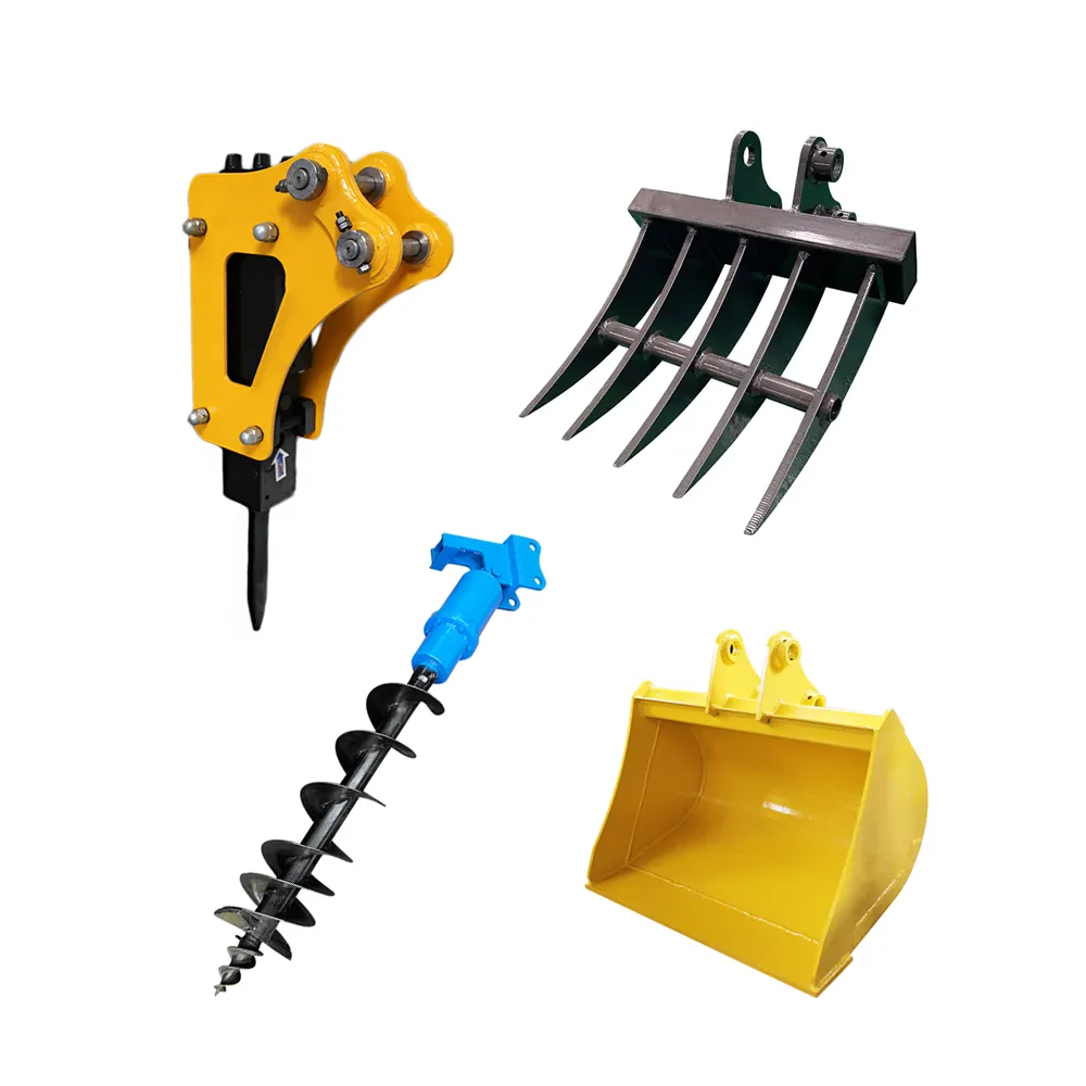 Rippa-piezas de accesorio para Mini excavadora, martillo hidráulico con Mini excavadora