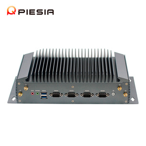 Piesia 3 LAN 4COM Industrial Embedded Computer Case Core I3 i5 i7 i9 DDR4 Mini PC sin ventilador para sistemas de transporte inteligentes - Product Image 6