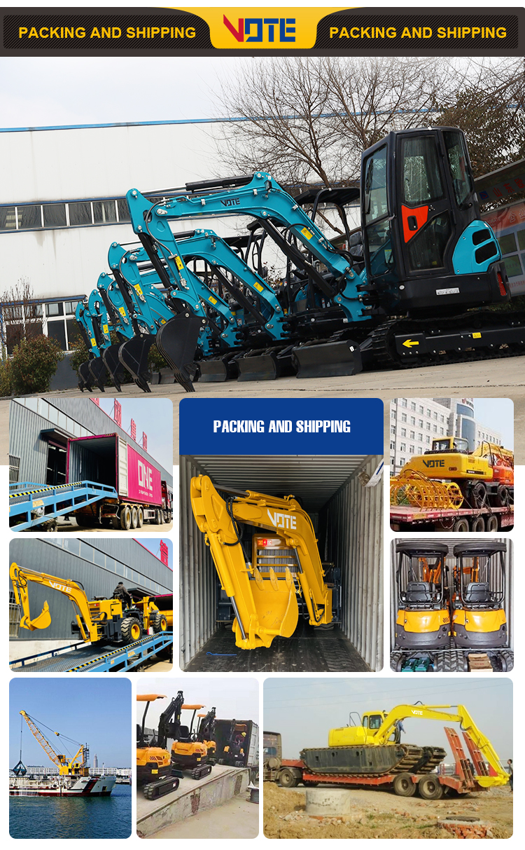 Chinese 6 ton excavator CE rubber crawler track excavator with auger crawler digger material handling Chinese digger