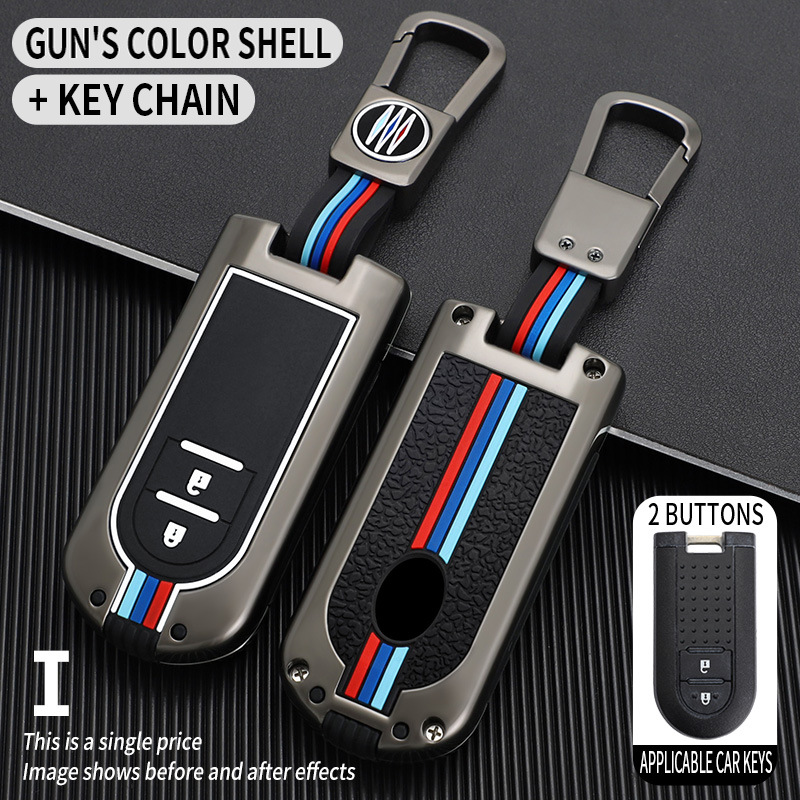 I 2 clés couleur pistolet coque unique boucle courte