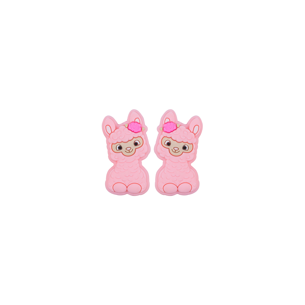 Perle focale mouton mignon rose bonbon SA102