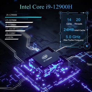 高性能第12/13代核心迷你游戏电脑1240P I7 13700H I3 8 USB Thunderbolt4 2 * DDR4台式游戏电脑美国/欧盟电脑 - Product Image 2