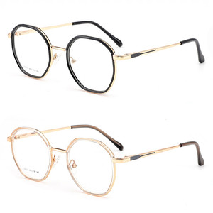 Occhiali da vista in metallo Multi-lato alla moda da donna occhiali personalizzati con motivo stampato