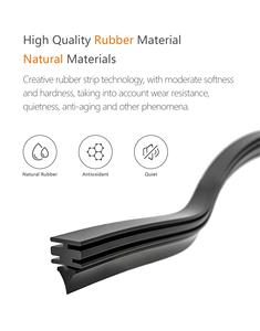 Nhà Máy Bán buôn lưỡi gạt nước phổ mềm không khung gạt nước xe kính chắn gió cần gạt nước cho xe ô tô 99% - Product Image 5