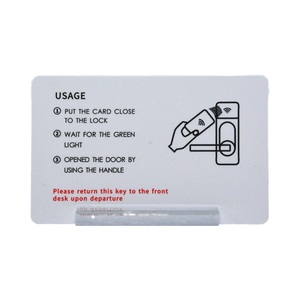 2025 dinamik şifreli NFC otel Keycards-OMO entegrasyonu ve Anti-Bend tasarımı ile 1K toplu mat siyah PVC (13.56MHz) - Product Image 1