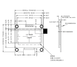 OLED 1,3 Zoll 128x64 Auflösung I2C IIC-Schnitts telle 4Pin SH1106 SSD1306 Weißes OLED-LCD-Bildschirm anzeige modul mit Leiterplatte treiber platine - Product Image 6