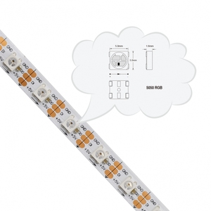 Yüksek son pazarlar RGB renk değiştirme 5V piksel rulo başına 300 LEDs dahili sk6812 ic sabit akım LED 5050 RGB şeritler - Product Image 5