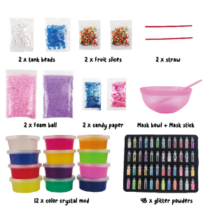Hot bán DIY Màu Slime làm vui giáo dục đồ chơi long lanh colour Slime mềm làm Set với Slime bọt hạt, - Product Image 2