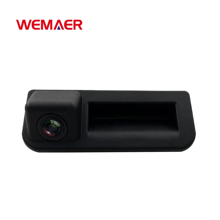 Wemaer Oem caméra de voiture Hd nuit 170 Angle de vision arrière interrupteur étanche Cvbs Ahd ligne de stationnement caméra de recul pour Vw/Audi/Skoda