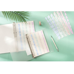 A5 20 Holes Page Markers Sticky <strong>Index</strong> Flag Tabs B5 26 Holes Colored PET Paper <strong>Index</strong> Sticker <strong>Notes</strong> for Spiral <strong>Notebook</strong> Bookmarks - Product Image 2