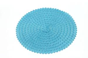 塑料定制彩色编织聚丙烯防滑防水可回收桌垫 - Product Image 2