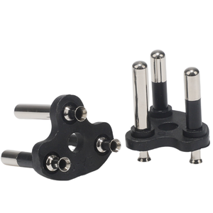 Fabrieksprijs Massief Holle Koperen Elektrische Stekker Inzetstuk 16a 220V Nominaal Thailand 3 Pin <span class=keywords><strong>Plug</strong></span> Insert - Product Image 1