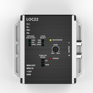 Convertidor de salida de línea Premium Edge LOC22, dos canales de entradas de nivel de altavoz activo (manipulación de entrada de hasta 20V) - Product Image 1