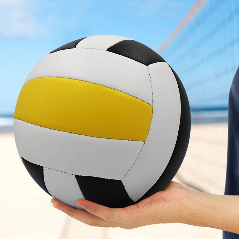Nuovo Design pallavolo personalizzato Soft Touch palla da pallavolo in PVC cucita taglia ufficiale 5 Beach ball Stitching volley