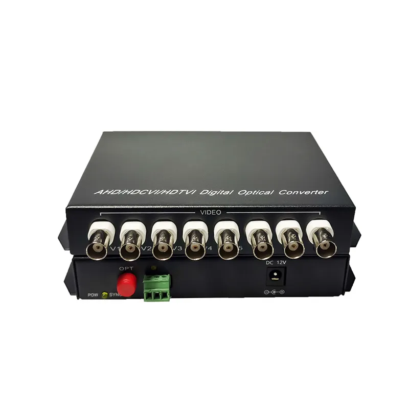 HDCVI/TVI AHD محولات وسائط الألياف البصرية للفيديو داهوا/AHD 1. 3mMP/1mMP CVBS إشارة كاميرا CCTV