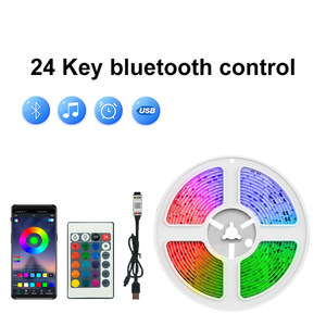 USB RGB Светодиодная лента 8 мм 60 светодиодов 5 В SMD 5050 смарт-приложение для управления Bluetooth гибкая лента Светодиодная лента для компьютера ТВ Backligh - Product Image 4