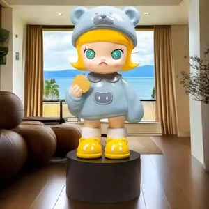 Korozyona dayanıklı yüksek mukavemetli Pop sanat heykel büyük fiberglas fabrika karikatür kız heykeli açık dekoratif el sanatları - Product Image 5