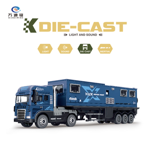 WDM Factory 1:24 Scale <strong>Model</strong> Friction Motorhome Alloy Toy Die-Cast Car Trailer Diecast Toys With Light and Sound - Product Image 2