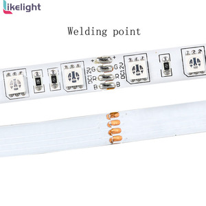 寝室TVバックライトLEDスマートストリップDC12v DC24v 5050 RGB 60leds/mリモコン簡単設置LEDストリップ - Product Image 3