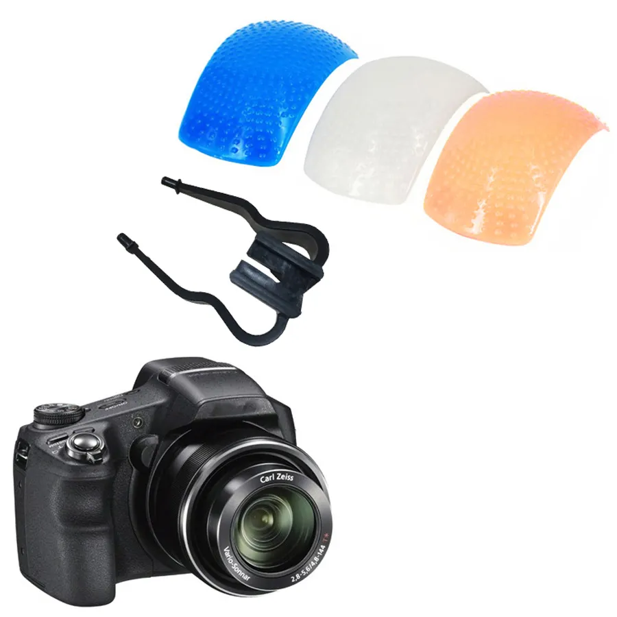 Billiger 3 Farben Flash Diffusor für Canon Sony