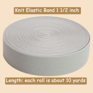 Manufacturer Custom Logo <strong>Elastic</strong> Band Soft and Sustainable Webbing for Waistband Sewing Bags Home Textiles Printed on Roll - Product Image 2