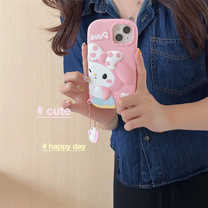 Anime karikatürler merhaba sevimli kat silikon telefon kılıfı sonbahar dayanıklı ve anti-dayanıklı telefon kılıfı iPhone için kılıf 15 promax 14 13 12