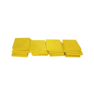 30X30X3.5 Mm ว่างเปล่า,สีเหลืองบล็อกอาคารไม้ชิ้นเกมกระดานของเล่น; ปรับแต่งของเล่นไม้ - Product Image 1