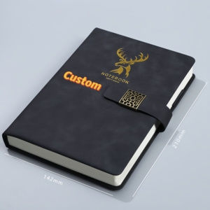 2026 Kleine Menge Custom ized Verschiedene Farben Metall knopf A5 Hochwertiges Journal B5 Größe Leder tagebuch PU Hardcover Notebook - Product Image 2