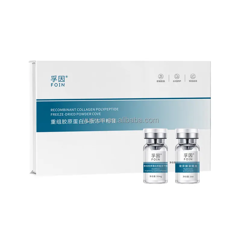 Colágeno liofilizado em pó com controle de óleo e anti-acne pó liofilizado frascos de injeção de pó liofilizado 10 mg