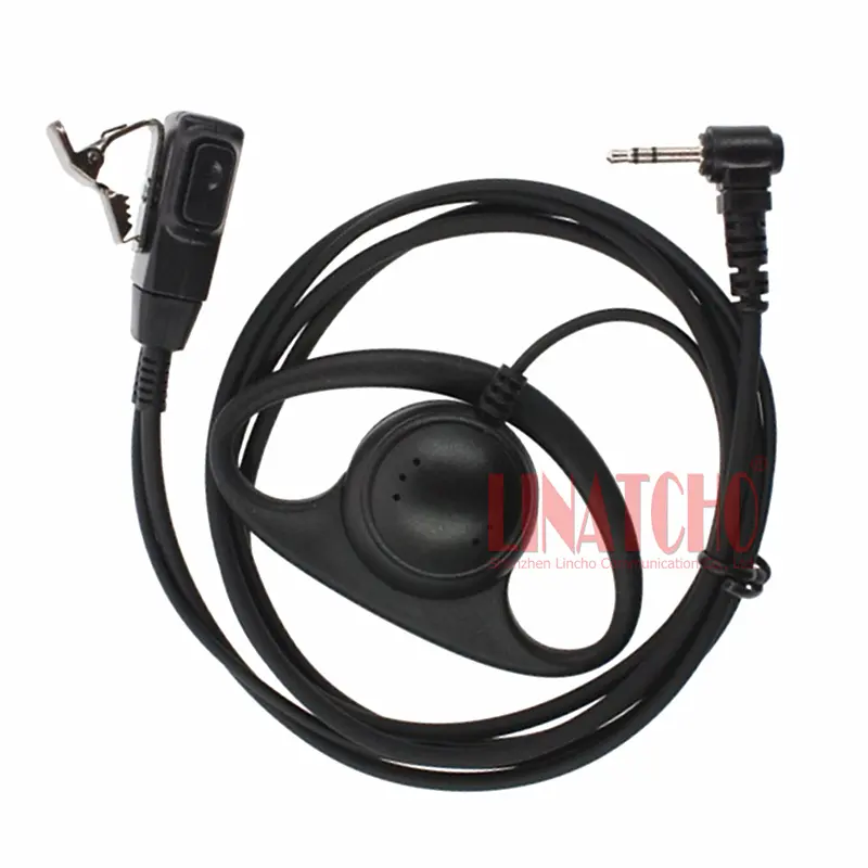 Headphone bentuk D 2.5MM untuk T5428 T5628 t5div T5720 T6200c TH-UV3R TH2R Walkie Talkie earphone