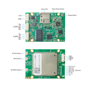 AF207D โมดูล IOT 3G/4G โมดูล LTE เครือข่ายคู่โมดูล WiFi โมดูลตรวจสอบกล้องกลางแจ้ง - Product Image 3