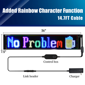 Original werkseitige LED-Anzeige programmier barer Nachrichten bildschirm Licht platine Scrolling Matrix Panel - Product Image 2