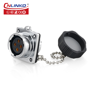 Cnlinko M20 4 pin kết nối không thấm nước cắm ổ cắm nam nữ bảng điều khiển gắn kết cáp điện kết nối Đánh giá hiện tại 20A - Product Image 2