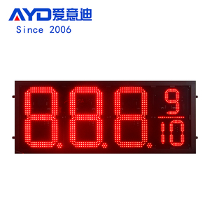 Petro LED Signage 16 дюймов 888910 светодиодные газовые ценовые знаки 7-сегментный светодиодный дисплей - Product Image 1