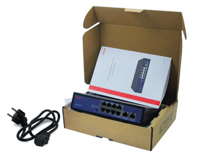 Hedy tiêu chuẩn PoE 8-Port 10/100Mbps 2 cổng uplink 6KV phổ biến chế độ bảo vệ tăng VLAN/Xem Con Chó/Tiêu chuẩn Chế độ mạng chuyển đổi - Product Image 6