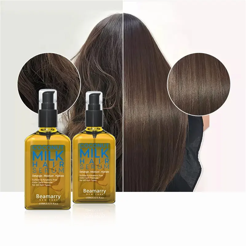 Wholesale Coconut & Milk extract Hair Growth Serum oil Anti Hair Loss Thickening Repairing Nourishing Anti-Frizz Hair Chebe Oil