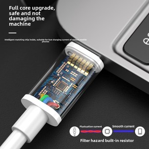 Apple 15 için hızlı şarj kablosu iPhone 15 & iPad Tablet çift tip-c 3A 180 derece TPE ceketli kulaklık ile uyumlu - Product Image 3
