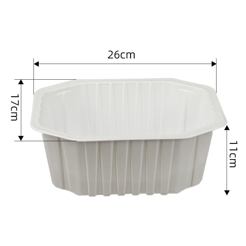 2617-11 (white) octagonal chicken tray