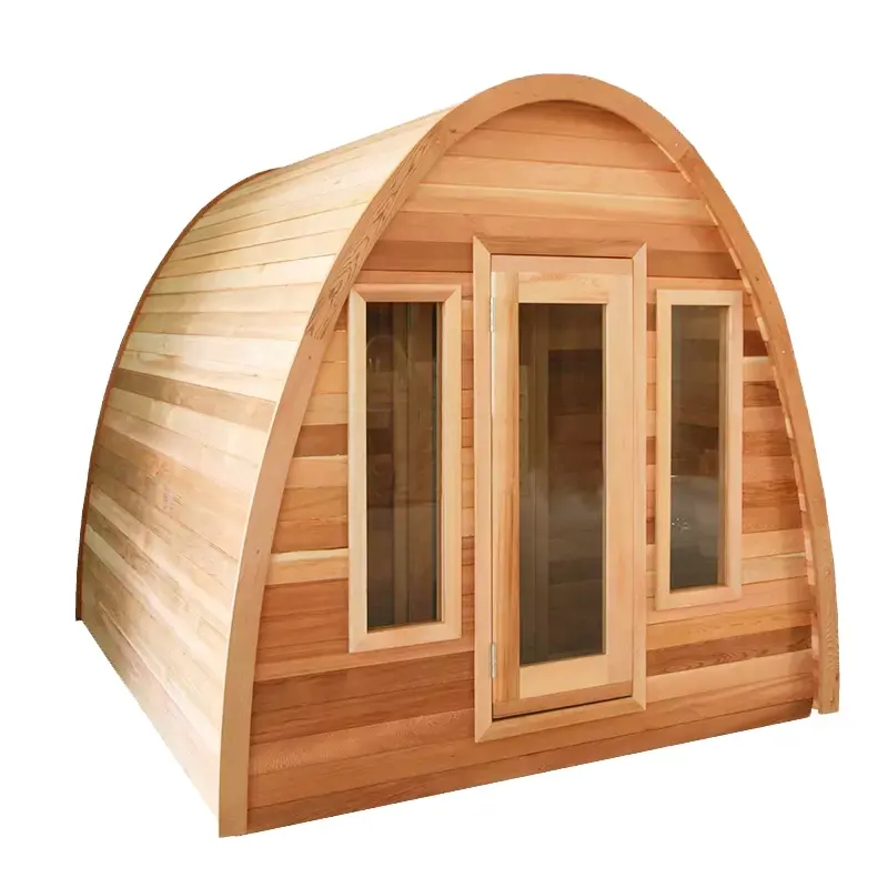 Sauna all'aperto all'aperto di lusso prezzo a buon mercato giardino sauna camera all'aperto sauna a infrarossi all'aperto