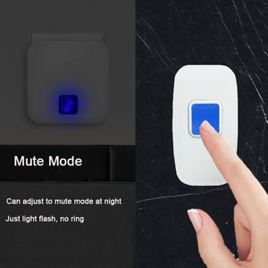 Chuông cửa thông minh không dây 300M không thấm nước SOS báo động trẻ em cao tuổi khẩn cấp từ xa chuông chuông 36 musics người chăm sóc máy nhắn tin - Product Image 2