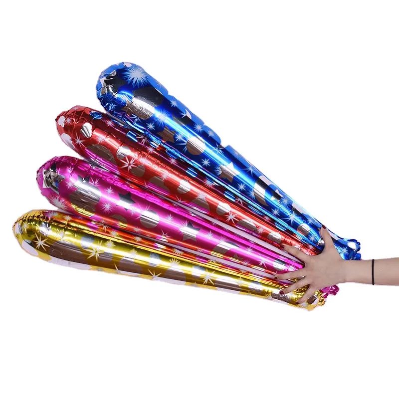סיטונאי מסיבת יום הולדת צעצועי אלומיניום קרום יד כף מוט מתנפח מריע מקל עם צבעים שונים