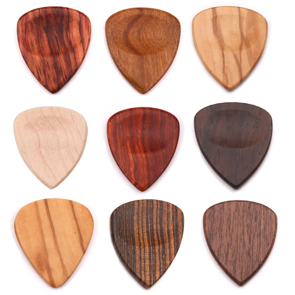 מארז מבחר גיטרה מעץ סיטונאי קופסת עץ יכולה להכיל 3 חתיכות