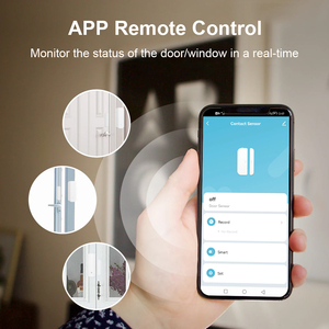 Alexa ve Googl yardımcısı ses kontrolü Tuya WIFI kapı alarmı sistemi akıllı ev kapı pencere sensörü - Product Image 3