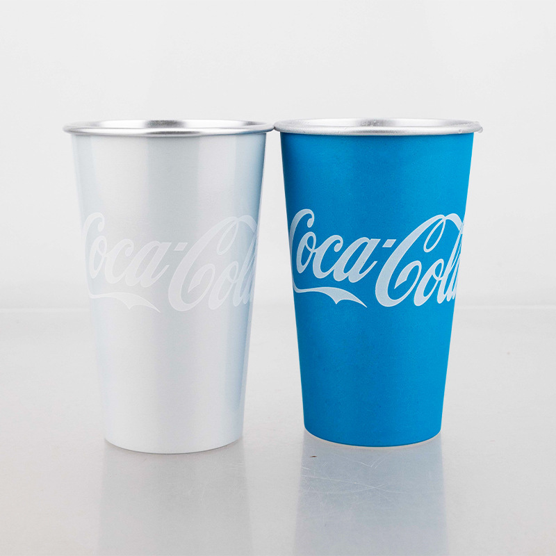Logotipo grande de Coca-Cola azul