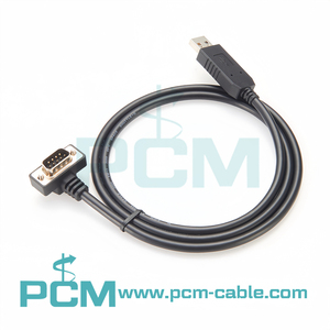 สายเคเบิลอะแดปเตอร์แบบอนุกรมสำหรับ RS232 USB เป็น DB9แบบอุตสาหกรรมใช้ทำมุมได้90องศาสำหรับแล็ปท็อป Serial Port PDA โมเด็มเราเตอร์และอื่นๆ - Product Image 2